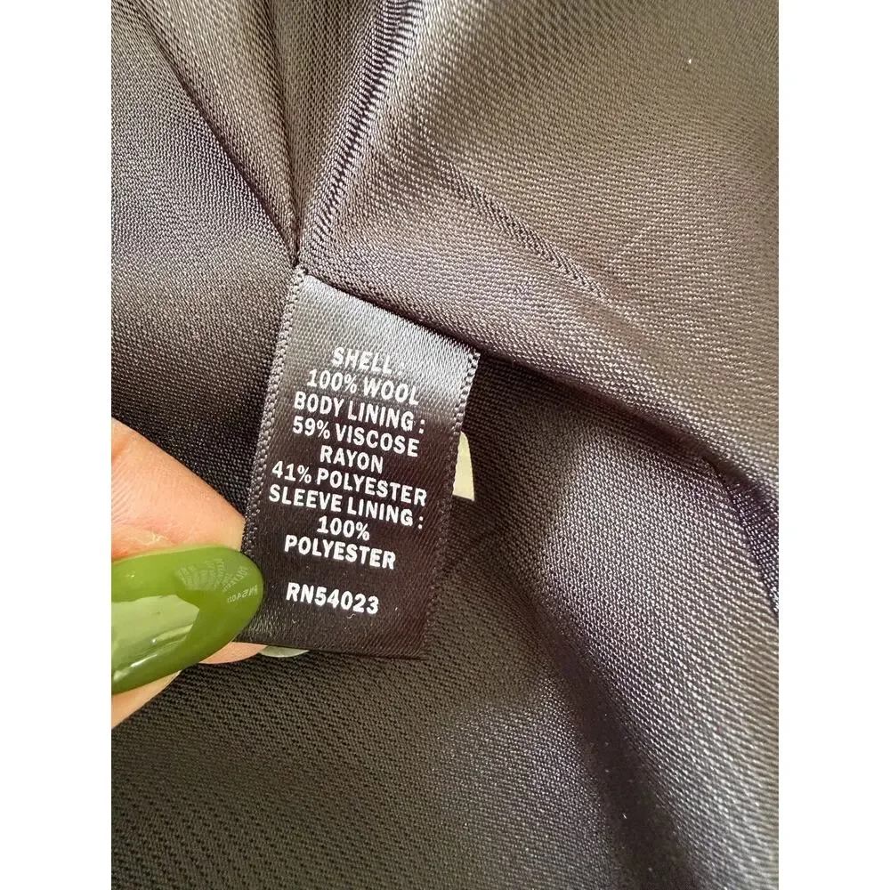 Banana Republic Blazer 42R Gray VBC Super 120s Wool Sport Coat Italian Fabric
